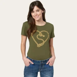 Stetson Jane B. Rope Tee Brown New