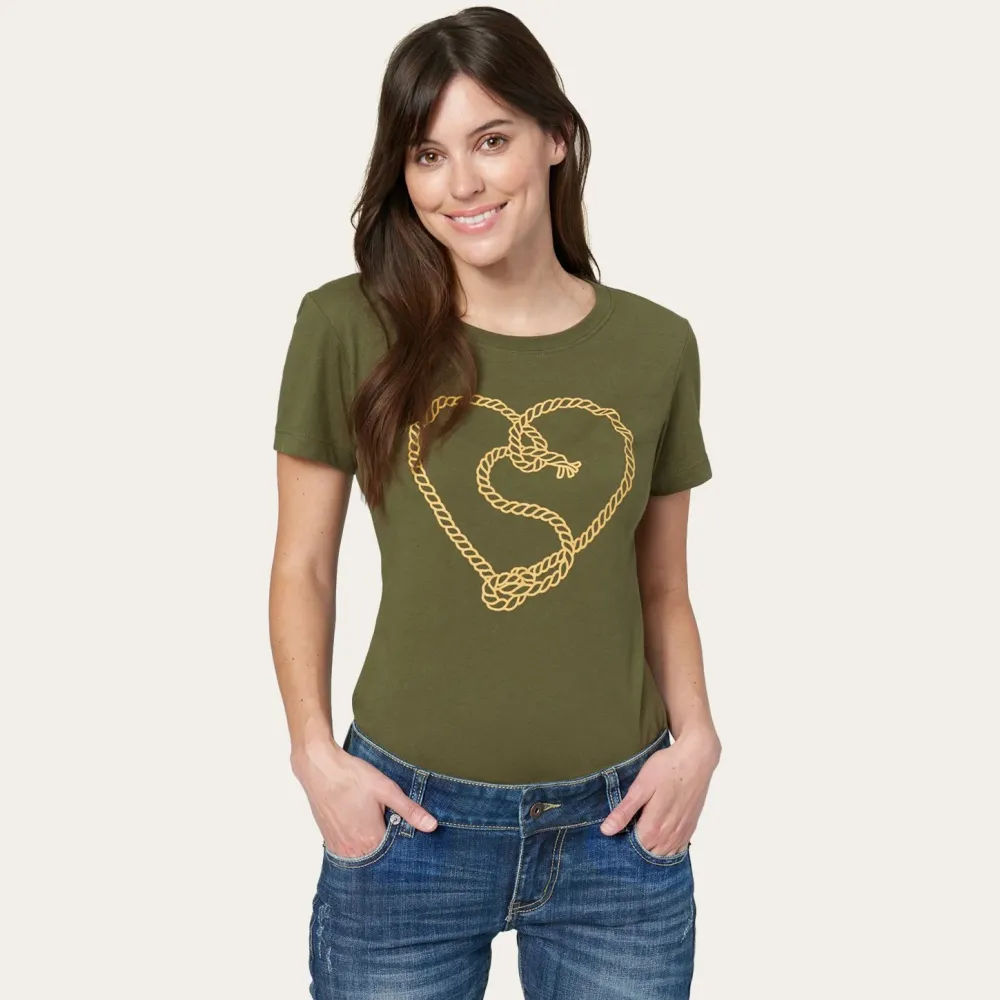 Stetson Jane B. Rope Tee Brown New