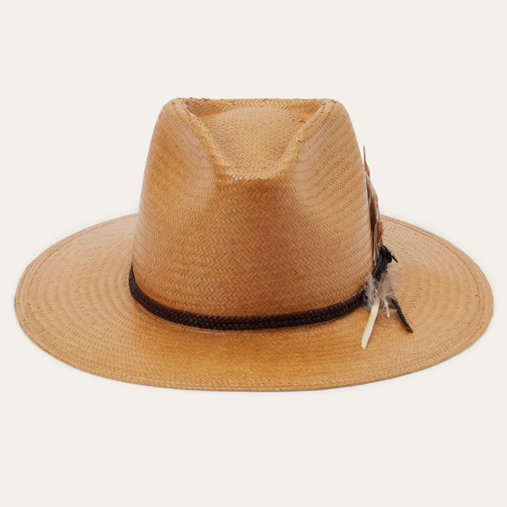 Stetson Juno Shantung Straw Fedora Sand Online