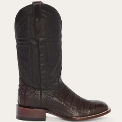 Stetson Kaycee Caiman Belly Cowboy Boot Brown Outlet