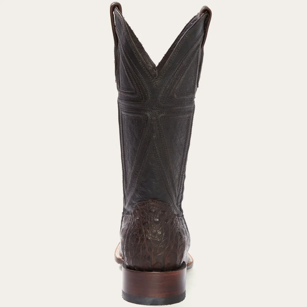 Stetson Kaycee Caiman Belly Cowboy Boot Brown Outlet