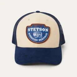 Stetson Arrowhead Patch Trucker Cap Khaki Discount
