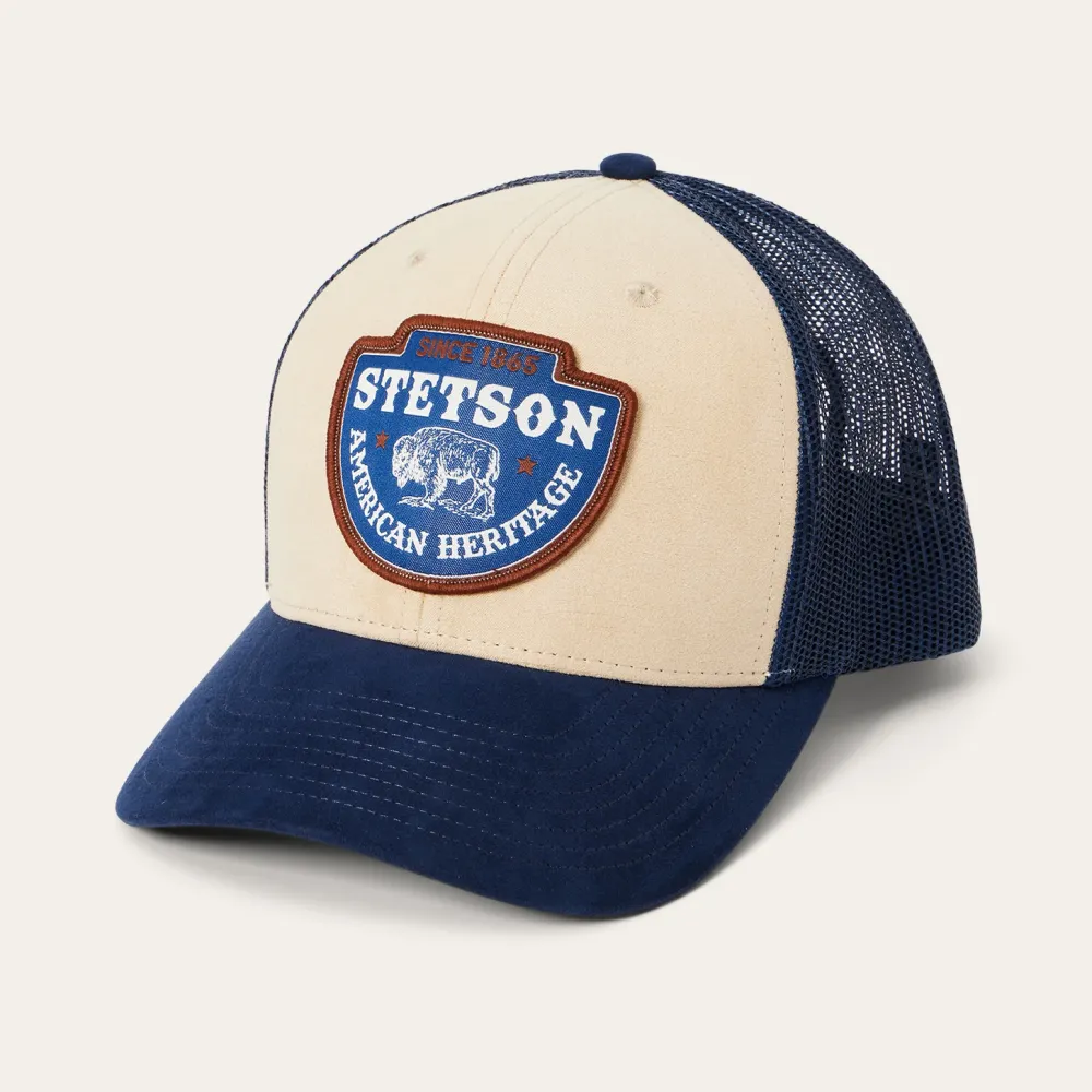 Stetson Arrowhead Patch Trucker Cap Khaki Discount