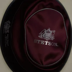 Stetson Kings Row Firm Felt Hat Silver Grey Outlet