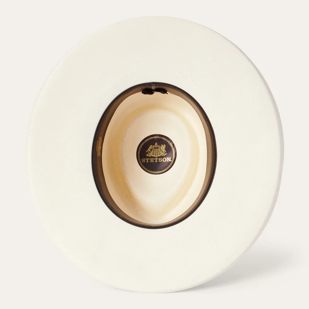 Stetson Kings Row Shantung Straw Fedora Natural Discount