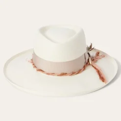 Stetson Kings Row Shantung Straw Fedora Natural New