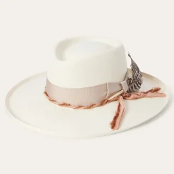 Stetson Kings Row Shantung Straw Fedora Natural New