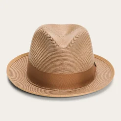 Stetson Latte Milan Fedora Cognac Discount