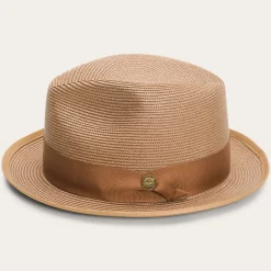 Stetson Latte Milan Fedora Cognac Discount