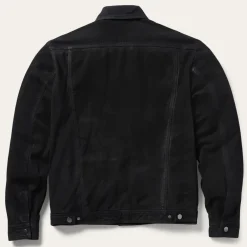 Stetson Leather Jean Jacket Black Discount