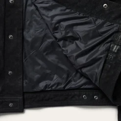 Stetson Leather Jean Jacket Black Discount