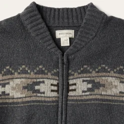 Stetson Longhorn Cardigan Grey New