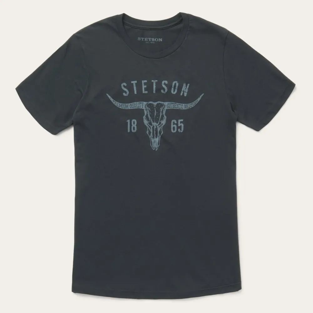 Stetson Longhorn Graphic Tee Black Discount