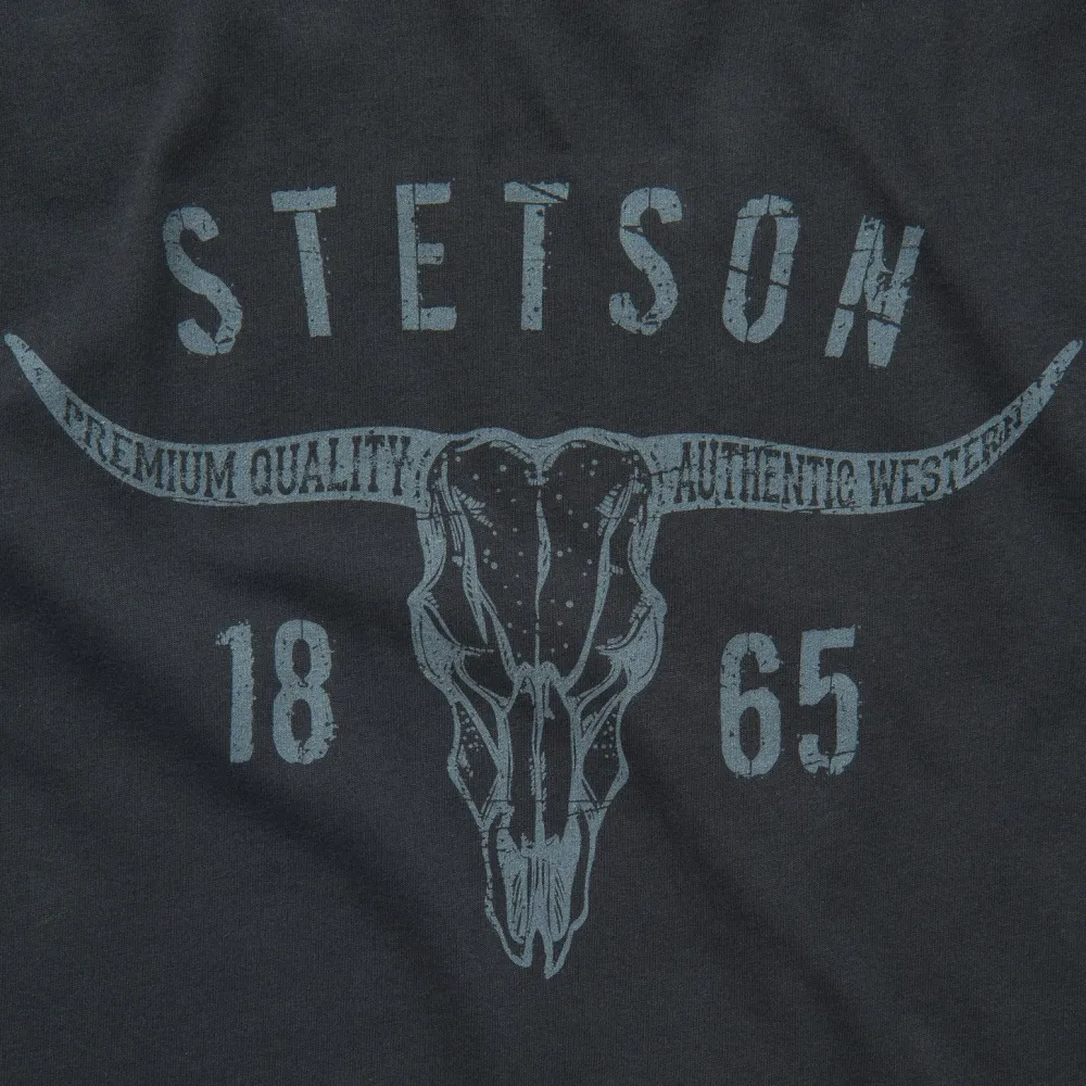 Stetson Longhorn Graphic Tee Black Discount