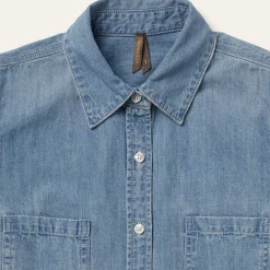 Stetson Long-Sleeved Denim Shirt Blue Best