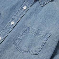 Stetson Long-Sleeved Denim Shirt Blue Best