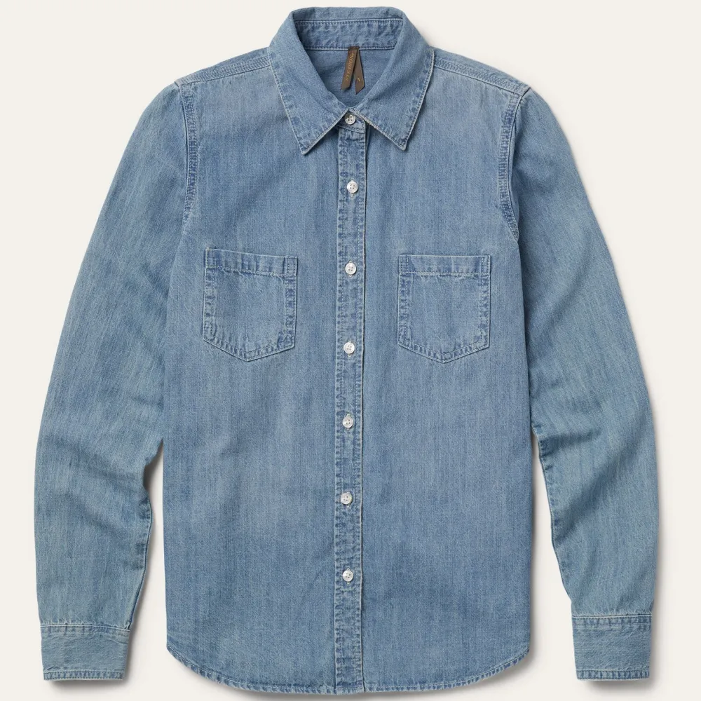 Stetson Long-Sleeved Denim Shirt Blue Online