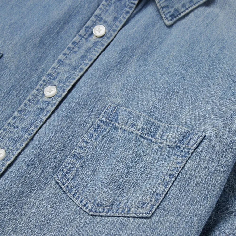 Stetson Long-Sleeved Denim Shirt Blue Online