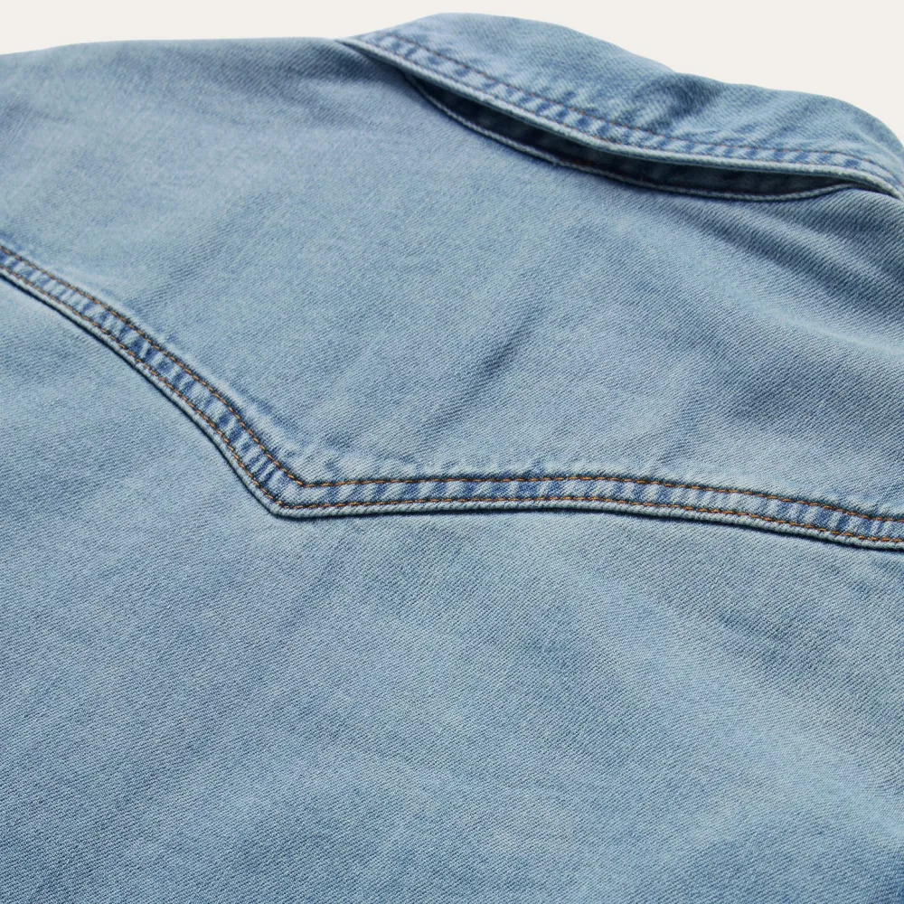 Stetson Loose Fit Denim Shirt Blue Best