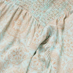 Stetson Mandala Print Peasant Blouse Blue Best