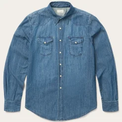 Stetson Medium Denim Shirt Blue Hot