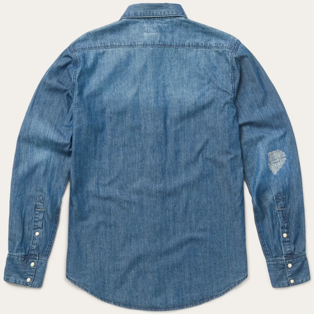 Stetson Medium Denim Shirt Blue Hot