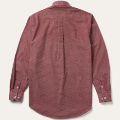 Stetson Micro Print Button-Front Shirt Red Hot