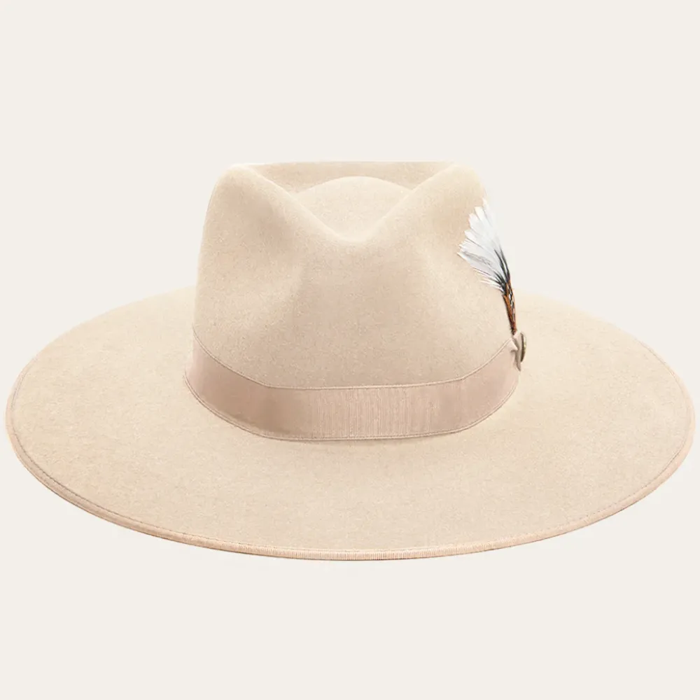 Stetson Midtown Wide Flat Brim Hat Black Best