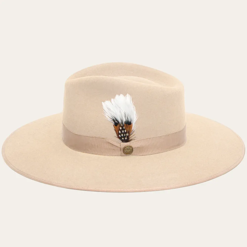 Stetson Midtown Wide Flat Brim Hat Black Best