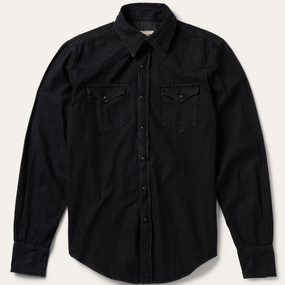 Stetson Modern Denim Western Shirt Black Best