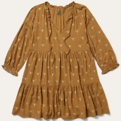 Stetson Mojave Longhorn Print Dress Brown Clearance