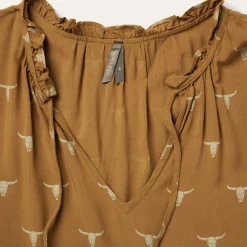 Stetson Mojave Longhorn Print Dress Brown Clearance
