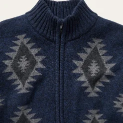 Stetson Navy Aztec Cardigan Blue Online