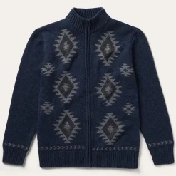 Stetson Navy Aztec Cardigan Blue Sale