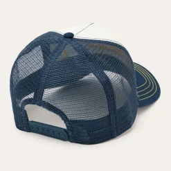 Stetson Navy Script Heritage Trucker Cap Blue/White