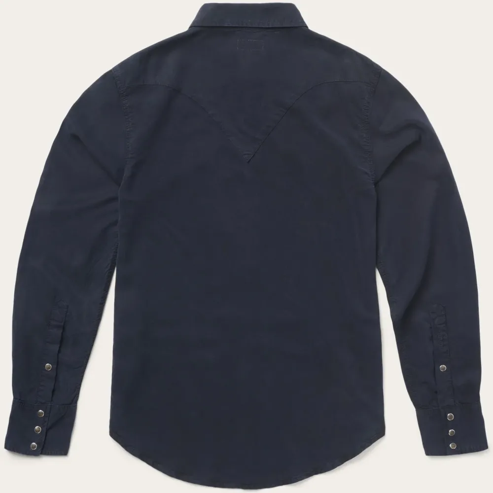 Stetson Navy Twill Shirt Blue