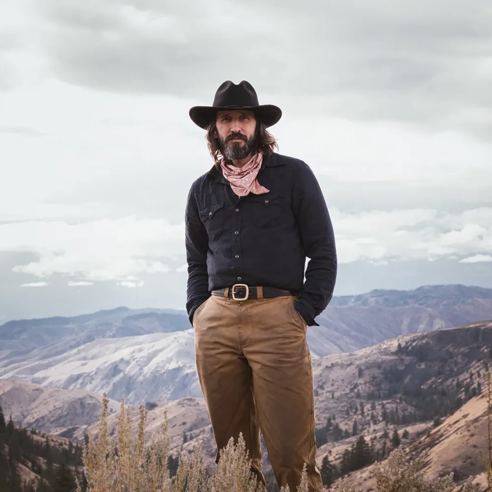 Stetson Navy Twill Shirt Blue Online