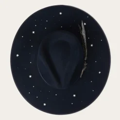 Stetson Night Sky Fedora Navy Discount