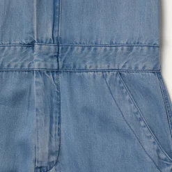 Stetson Notch Collar Jumpsuit Blue Discount