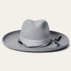 Stetson Oceanus Fedora Light Grey Discount