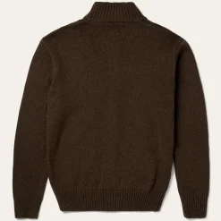 Stetson Ombre Border Stripe Cardigan Brown Discount