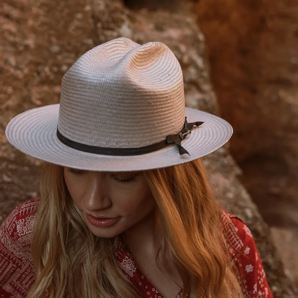 Stetson Open Road Straw Hat Taupe Sale