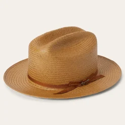 Stetson Open Road Straw Hat Cognac Hot