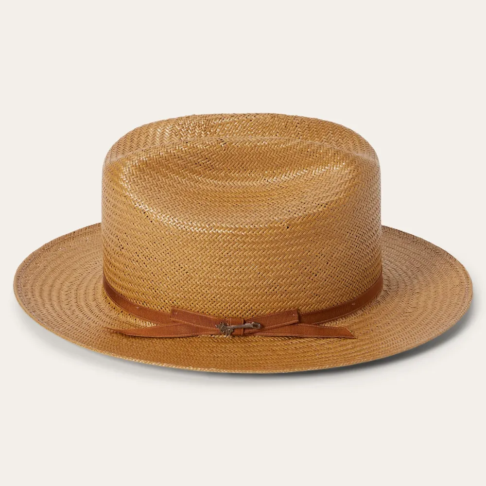 Stetson Open Road Straw Hat Cognac Hot