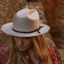 Stetson Open Road Straw Hat Taupe Sale