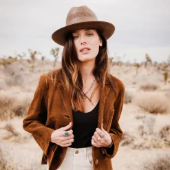 Stetson Open Road Vented Straw Cowboy Hat Chocolate Hot