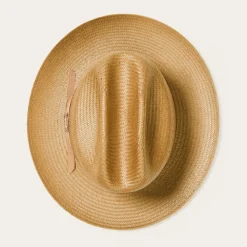 Stetson Open Road Vented Straw Cowboy Hat Cognac Hot