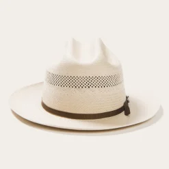 Stetson Open Road 10X Straw Cowboy Hat Toasted