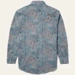 Stetson Paisley Western Shirt Green New