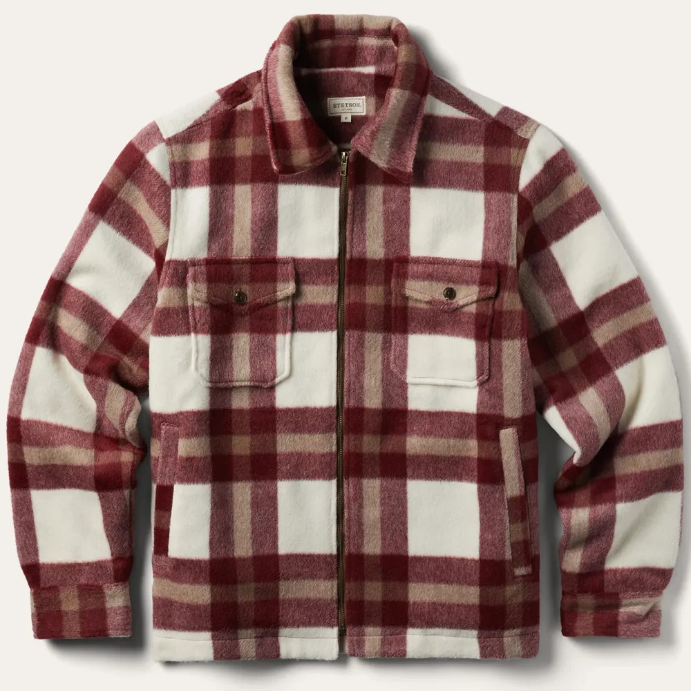 Stetson Plaid Lined Jac-Shirt Red Online